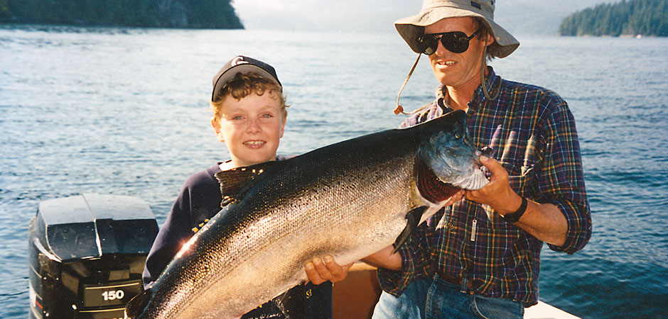 Historical photograph from the former Archers Fishing site